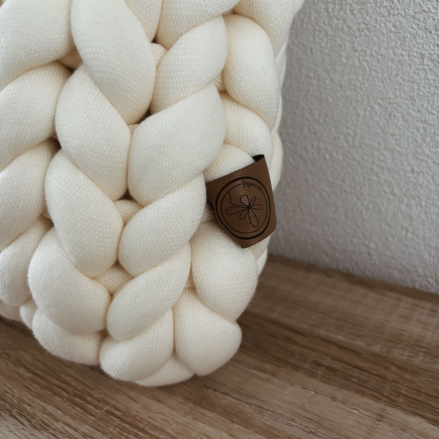 Sierkussen vierkant - crème