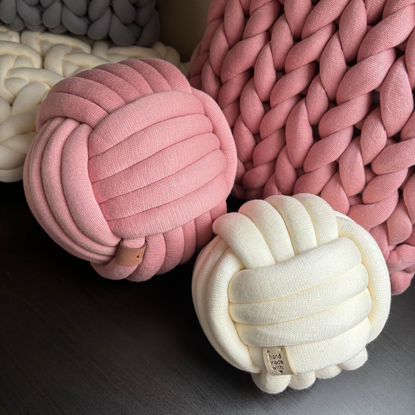 Handgemaakte Handknoop sierkussen