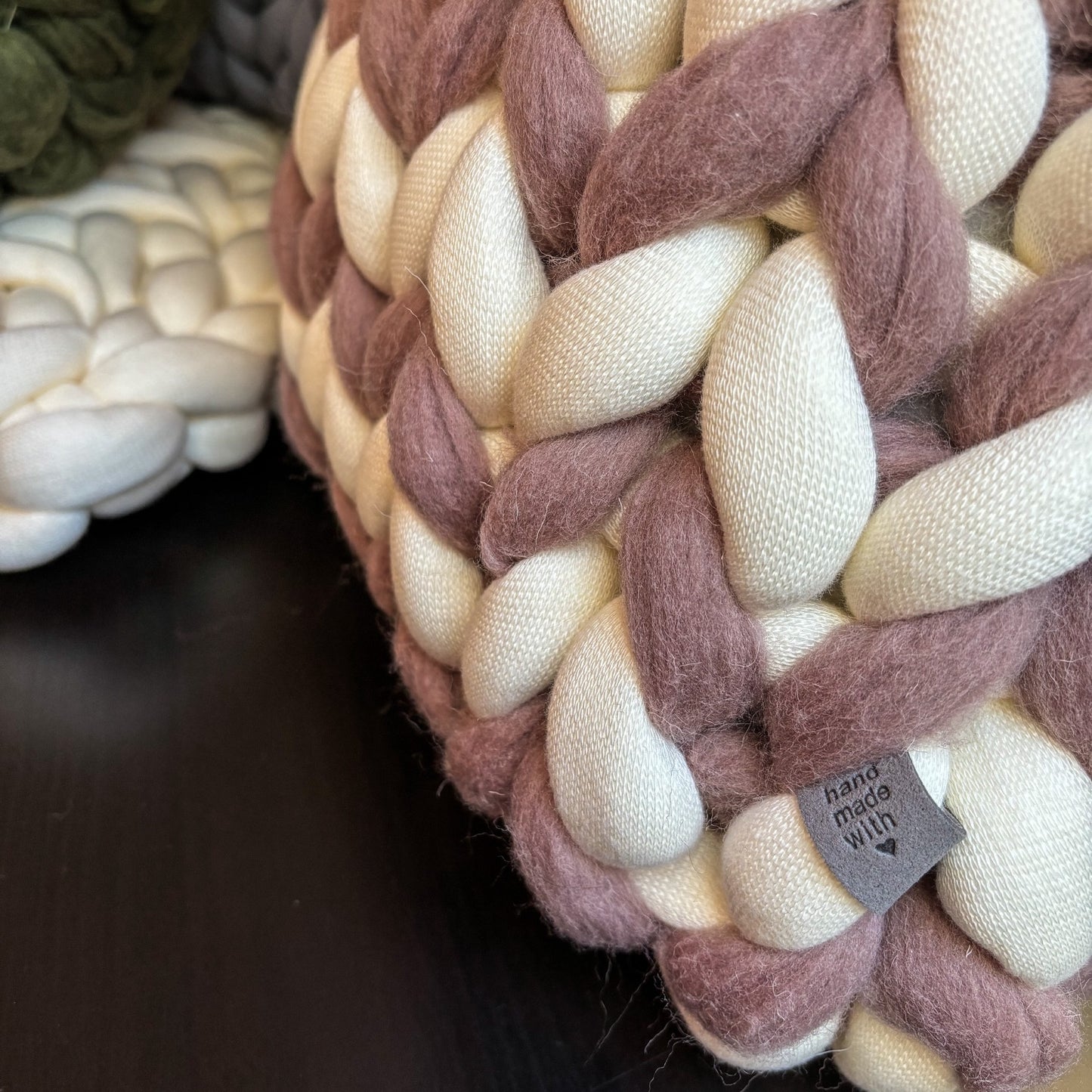 Garenlief Handgemaakte sierkussen vierkant - D10 & 903