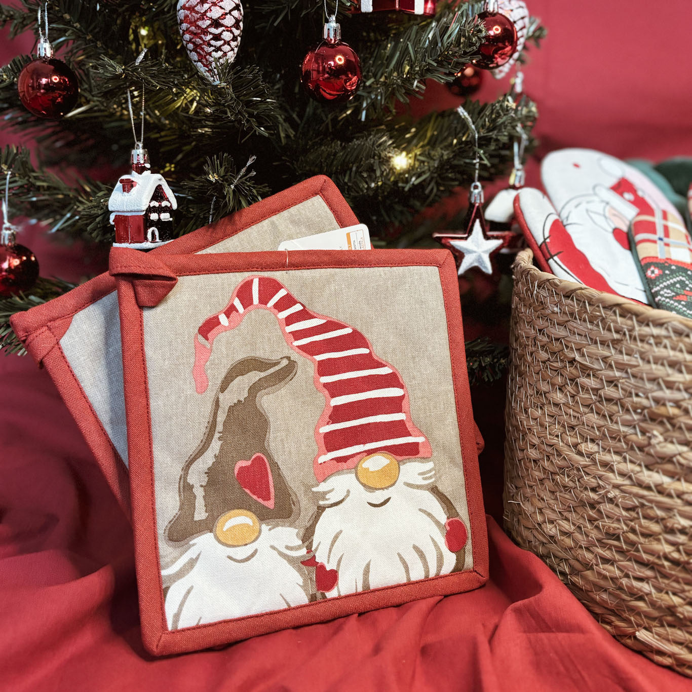 Weihnachts-Ofenhandschuh/Ofenlappen