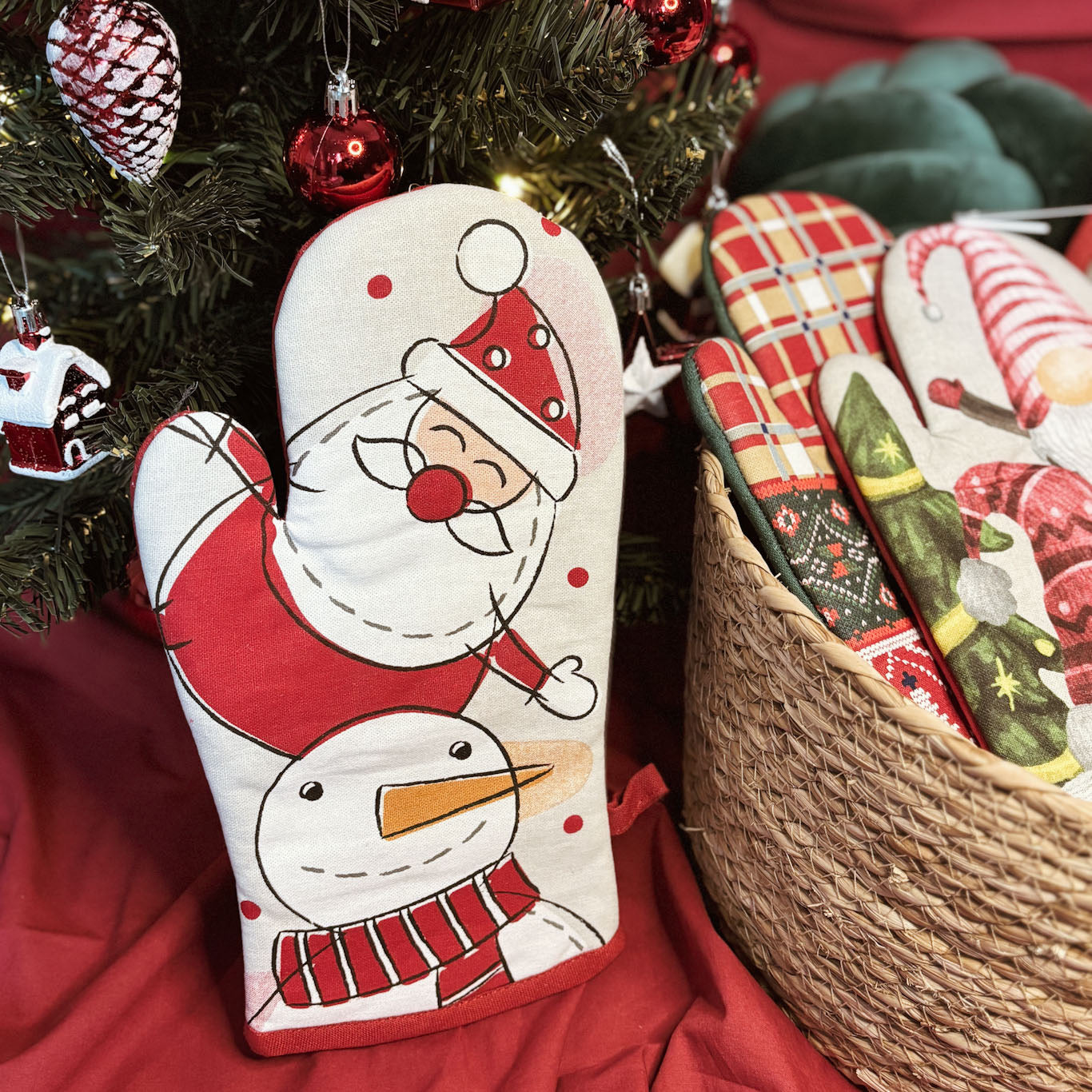 Weihnachts-Ofenhandschuh/Ofenlappen